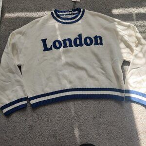 NWT London Crop Sweater